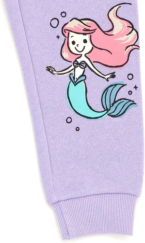Miniatura 4 de Disney Conjunto de sudadera de vellón y pantalones deportivos para niñas, tallas de recién nacido a niño grande (recién nacido - 14-16)