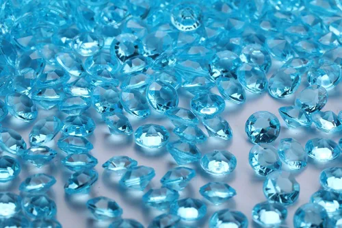 Miniatura 20 de 5000 unidades por paquete de cristales de confeti dispersos para mesa de boda, diamantes acrílicos de 0.236 pulgadas (0.236 in), diamantes