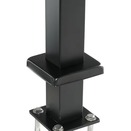 Miniatura 9 de VEVOR Poste de barandilla de cable sin perforar, sin agujeros, 42 x 2 x 2 pulgadas, poste de barandilla de acero inoxidable SUS34 con soporte