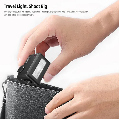 Miniatura 9 de Godox iT30Pro-C Pocket TTL Camera Flash para Canon: 2.4G inalámbrico+pantalla táctil (equivalente a disparador X3 incorporado), batería de iones