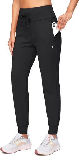 G Gradual Pantalones deportivos con forro polar para mujer, de cintura alta, resistentes al agua, térmicos, para invierno, correr, senderismo,