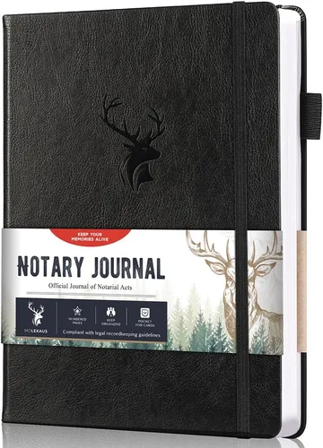 Miniatura 8 de molekaus Diario de notario, libro de registro de notario, diario público para actos notariales con 236 entradas de registro notarial, páginas Verde