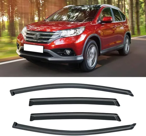 Miniatura 119 de Visera de ventana para Honda Civic 2022-2025, protectores de lluvia de canal exterior, escudos, deflector de ventilación, sombra, viento, humo