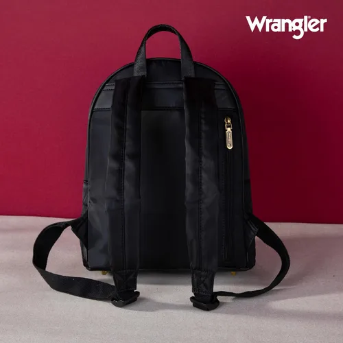 Miniatura 5 de Montana West Mochila Wrangler para mujer, mochila acolchada para uso casual, Negro (Black Backpack), Classic