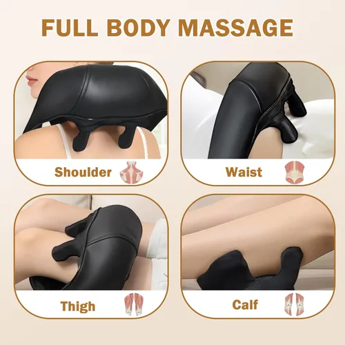 Miniatura 6 de Joyset Masajeador de Cuello y Hombros con Calor, Masajeador Shiatsu Inalámbrico para Cuello y Espalda, Alivio del Dolor de Tejido Profundo, Masaje