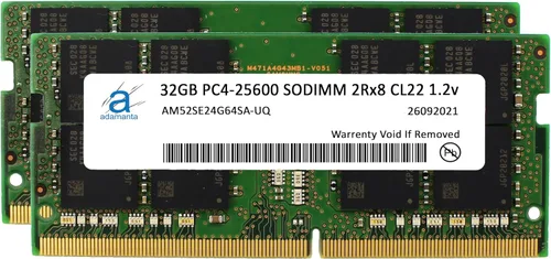 Miniatura 4 de Adamanta 32 GB (1 x 32 GB) Compatible con HP EliteBook, EliteOne, Envy x360, OMEN, Victus, Zbook DDR4 3200MHz PC4-25600 SODIMM 2Rx8 CL22 1.2v Laptop