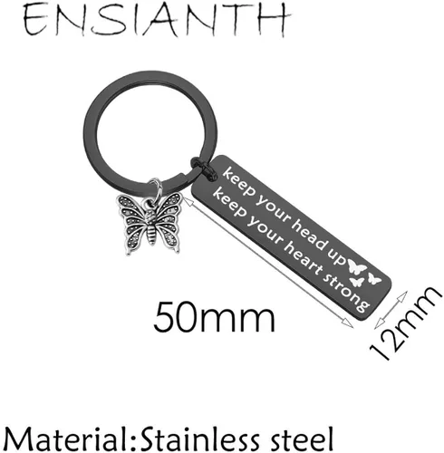 Miniatura 2 de ENSIANTH - Llavero con diseño de mariposa para regalo