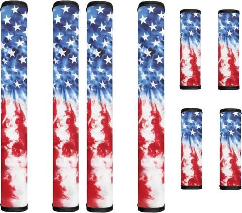 Miniatura 47 de America250 - Juego de 8 fundas antideslizantes para manijas de puerta de refrigerador, 4 de julio de 2026, protectores para nevera, horno, mantener