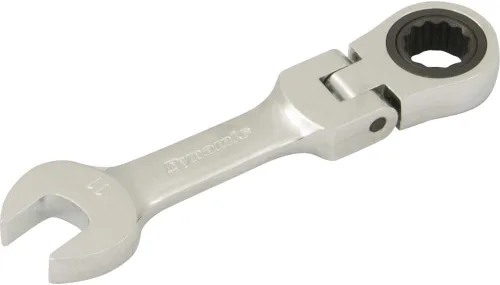 Miniatura 9 de Dynamic Tools D076319 Llave de trinquete de cabeza flexible rechoncha, 0.748 in