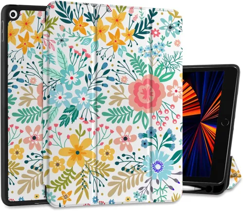 Miniatura 12 de DONGKE Funda compatible con iPad de 10.2 pulgadas 2021 2020 2019 iPad de 9ª/8ª/7ª generación con soporte para lápices, funda protectora delgada