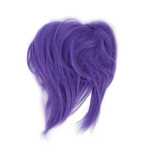Peluca con diadema, moño de trenzas para el cabello, moño de trenzas y moño desordenado de moda, moño sintético para coleta, moño para mujeres y