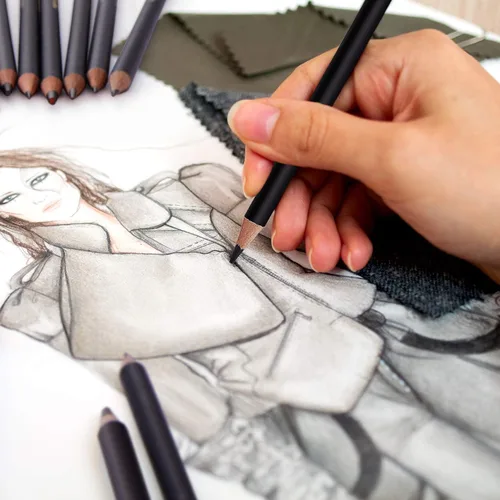 Miniatura 8 de MARKART Juego de lápices de dibujo profesional – 14 lápices de grafito de dibujo artístico (12B - 4H), ideal para dibujar arte, dibujar, sombrear