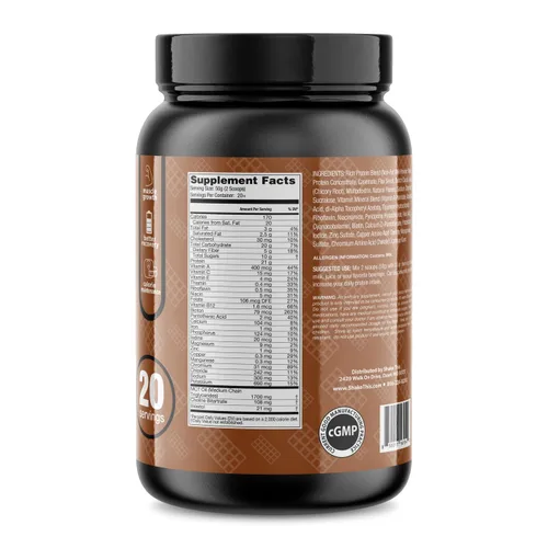 Miniatura 2 de Complete MR Recipiente de 1 galón, 20 porciones, batido de reemplazo de comidas con proteínas, carbohidratos, fibra y vitaminas (chocolate milk)