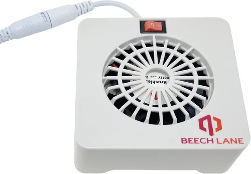 Beech Lane Ventilador de refrigerador RV de 12 V, conexión por cable que proporciona energía constante, sin baterías, más salida de aire que los