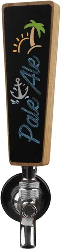 Miniatura 6 de Mango de grifo de cerveza personalizado grabado, mango de madera Kegerator, madera de nogal, 8.3 pulgadas de largo, regalos de cerveza