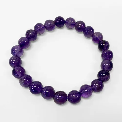 Miniatura 8 de Gem Avenue Handmade Round Bead Stretch Bracelet Unisex Natural Stone Beaded Jewelry for Men & Women, Elastic Wristband for Daily Wear