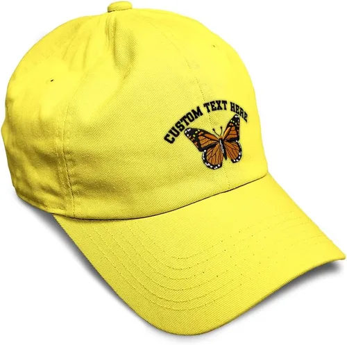 Miniatura 35 de Gorra de béisbol suave con diseño de mariposa monarca, con insectos, bordado de mariposa, de algodón, para hombres y mujeres
