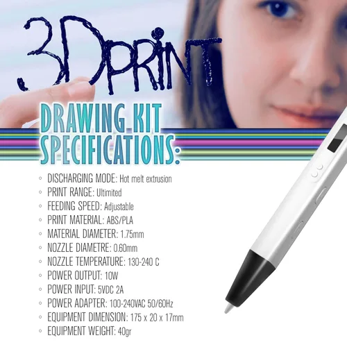 Miniatura 5 de MYNT3D Bolígrafo impresora 3d profesional con visor oled