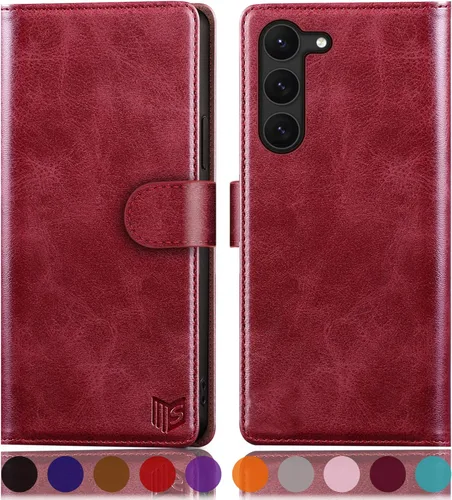 Miniatura 18 de SUANPOT para Samsung Galaxy S23 +/ Plus Funda tipo cartera con bloqueo RFID, soporte para tarjetas de crédito, funda protectora de libro tipo Flip