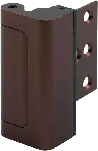 Miniatura 12 de Prime-Line U 11442 Cerradura de refuerzo de puerta – Añade alta seguridad adicional a tu hogar y evita la entrada no autorizada – Tope de 3 Latón