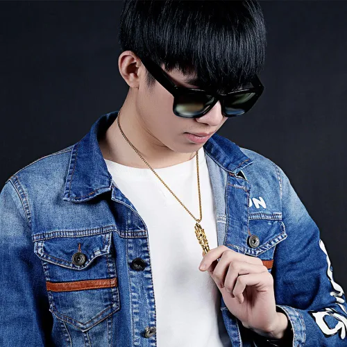 Miniatura 2 de HUANIAN Dragon Sword - Collar de urna para hombre, diseño de bala