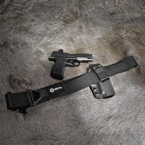 Miniatura 4 de GRITR Belt w/Quick Release Buckle - Nylon Heavy Duty Adjustable EDC Web Belt for Work, Construction, Hiking