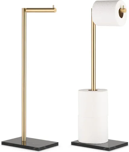 Miniatura 14 de Marmolux Acc - Soporte de Papel Higiénico de Pie 1 pieza - Almacenamiento de Baño para 4 Rollos de Pañuelos Soporte Moderno de Papel Higiénico