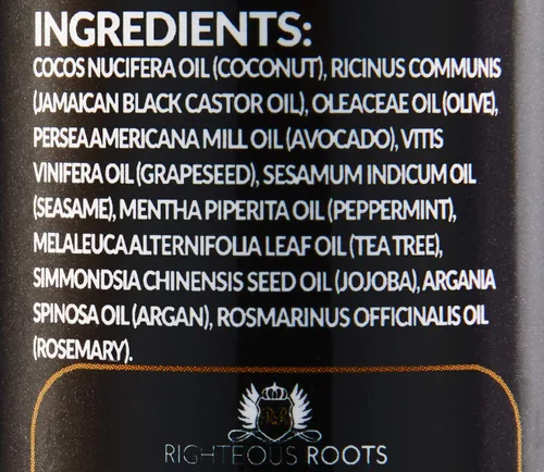 Miniatura 12 de Righteous Roots Rx - Aceite para el crecimiento del cabello, antiencrespamiento y espesante mejor para cabello natural rizado y ondulado, y barbas.