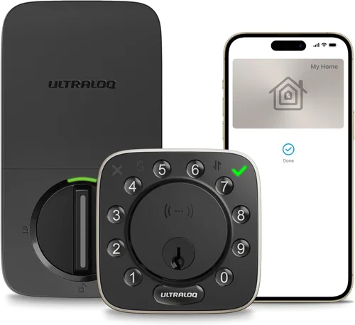 Miniatura 10 de ULTRALOQ Cerradura inteligente Bolt NFC, toque para desbloquear con iPhone y Android NFC, cerraduras inteligentes WiFi integradas para puerta