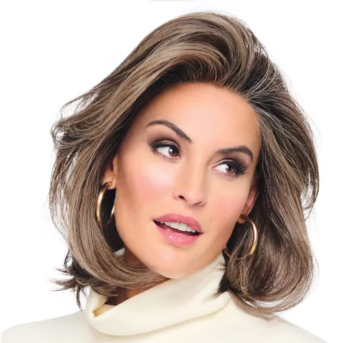 Miniatura 35 de Raquel Welch Flying Solo - Peluca de página para niño, 100% atada a mano por ropa de pelo, gorra pequeña promedio, RL4/10SS Iced Java Java helado