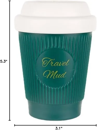Miniatura 32 de Taza de café sellada con paja de trigo, taza de plástico portátil creativa, taza de alimentos de alto valor que acompaña a beber 16.9 fl oz/17 oz