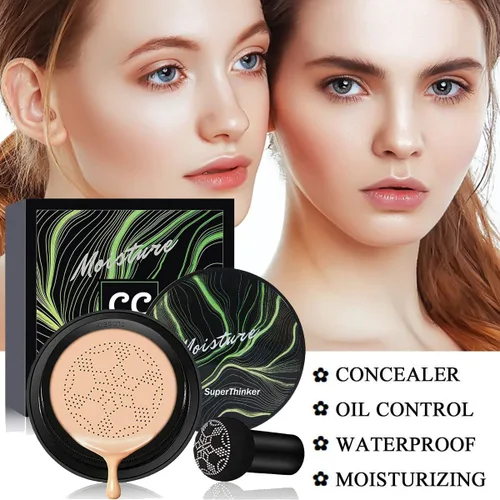 Miniatura 7 de Air Cushion CC Cream - Base de maquillaje facial BB Cream para pieles maduras, corrector hidratante para piel madura, iluminando larga duración