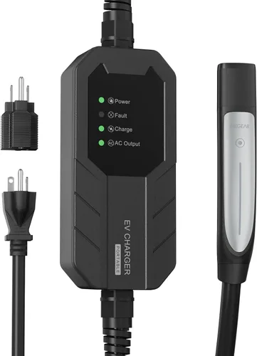 Miniatura 7 de MEGEAR Skysword Ⅱ Cargador EV Nivel 1 (110V, 16A, 25 pies), Estación de Carga Portátil para Vehículo Eléctrico Doméstico EVSE (Conector NEMA 5-15)