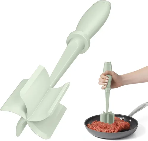 Miniatura 8 de 2 piezas de picadora de carne, molinillo de hamburguesa mejorado, picadora de carne premium resistente al calor para carne molida, herramienta
