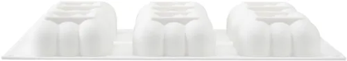 Miniatura 14 de Restaurantware Pastry Tek - Moldes de 6 cavidades, 10 moldes de burbujas listos para horno, flexibles, congelables, silicona blanca, fácil