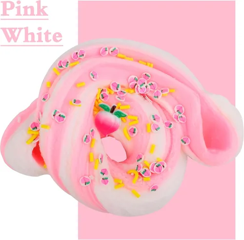 Miniatura 3 de Paquete de 2 Kits de Slime de Nube con Pastel Azul y Dijes Rosados, Suministros de Slime DIY Perfumados para Niñas y Niños, Juguete Antiestrés
