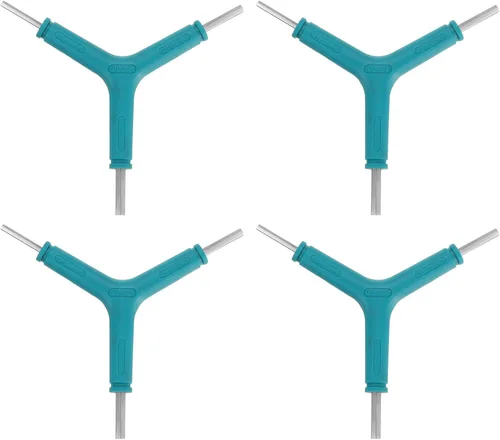 Miniatura 10 de HARFINGTON Juego de 2 llaves hexagonales para bicicleta de 3 vías en forma de Y de 3/4/0.197 in, kit de llaves hexagonales internas tipo Y, todo