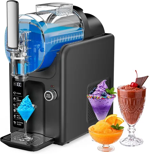 Máquina de granizado para el hogar, máquina de granizado y helado de 85 onzas, no necesita hielo, máquina de bebidas congeladas con 5 ajustes