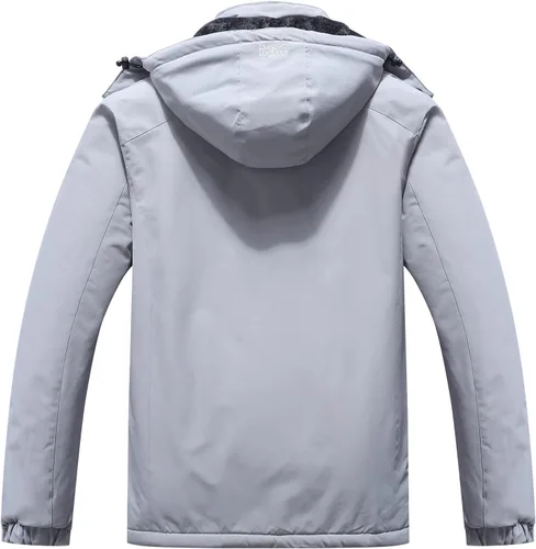 Miniatura 2 de Pooluly - Chaqueta impermeable de invierno, esquí, snowboard, para hombre, con capucha, rompevientos.
