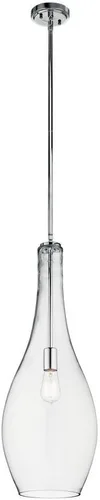 Miniatura 13 de Kichler Everly - Colgante de cristal (13.75 pulgadas, 1 hora de luz), color bronce antiguo