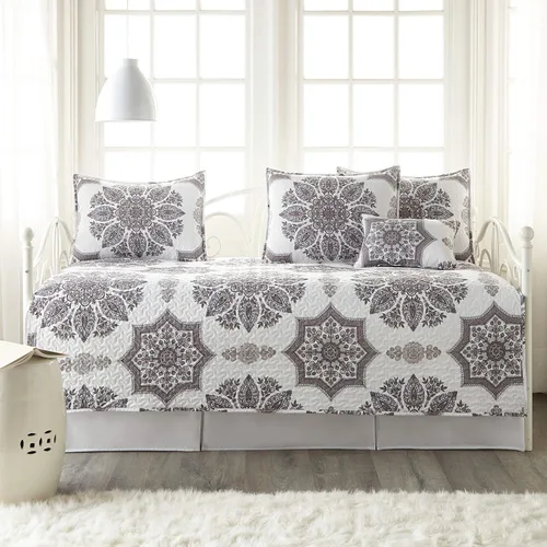 Miniatura 11 de Southshore Fine Living, Inc. Juegos de Edredón para Cama Nido Individual, Juego de Ropa de Cama Boho de 6 Piezas con Funda para Cama Nido, 3 Fundas