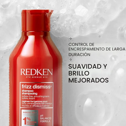 Miniatura 2 de Redken Frizz Dismiss Shampoo For Frizzy Hair - Provides Smoothness & Shine, Weightless Frizz Control, Sulfate-Free