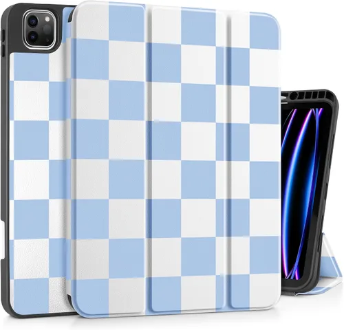 Miniatura 25 de Funda Tuiklol para iPad Pro de 12.9 pulgadas 2022 2021 2020 2018 6th / 5th / 4th / 3rd Gen Built in Pencil Holder Protective Stand Back Cover with