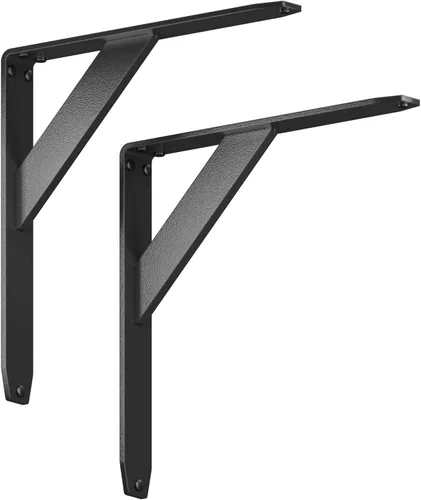 Miniatura 91 de Starby Charleston Soportes de acero resistente para repisa de chimenea, estante flotante, soporte de encimera, soldado a mano (paquete de 2)