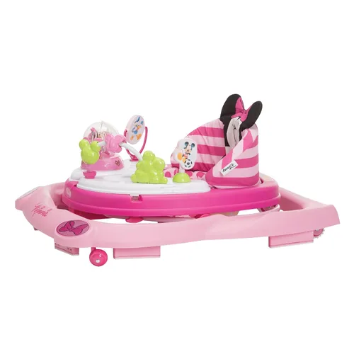 Miniatura 7 de Andadores y centro de actividades para bebés Minnie Mouse de Disney Baby, andador rosa con música y luces de purpurina