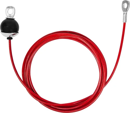 Cables de repuesto para gimnasio en casa, cable de polea de fitness, cable de repuesto para máquina de pesas con bola de tapón Longitud fija roja