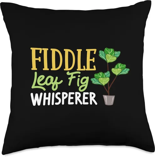 Miniatura 4 de Fiddle Leaf Fig Ficus Lyrata Care Tree Plant Soil Indoor Throw Pillow