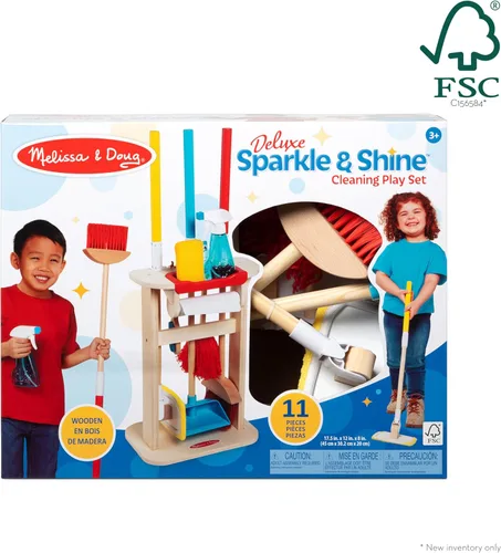 Miniatura 6 de Melissa & Doug Juego de limpieza Deluxe Sparkle & Shine (11 piezas) - Certificado FSC