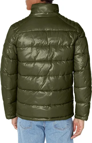 Miniatura 3 de GUESS Chaqueta acolchada de peso medio para hombre con capucha extraíble