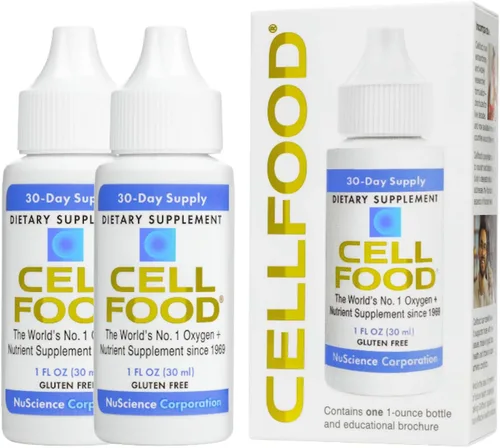 Miniatura 9 de Cellfood Aumento de Oxígeno - 1 fl oz, Paquete de 5 - Suplemento de oxígeno líquido para drenaje linfático, enfermedad de altitud, jet lag, fatiga